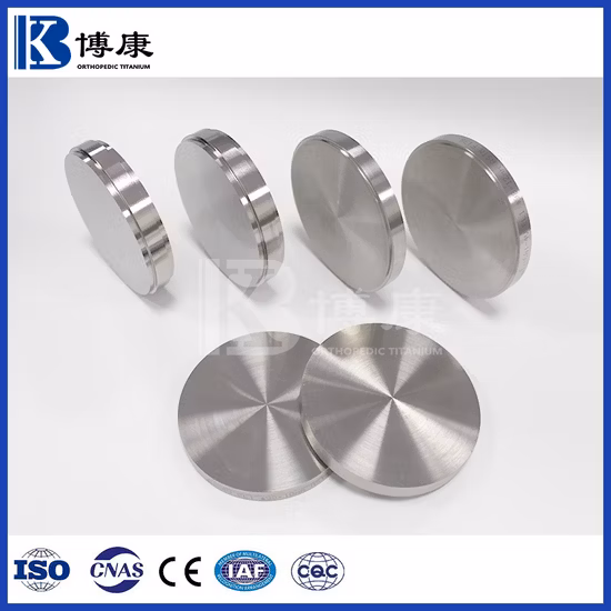 Materia prima del disco in titanio per fresatura CAD Cam per moncone per impianto dentale